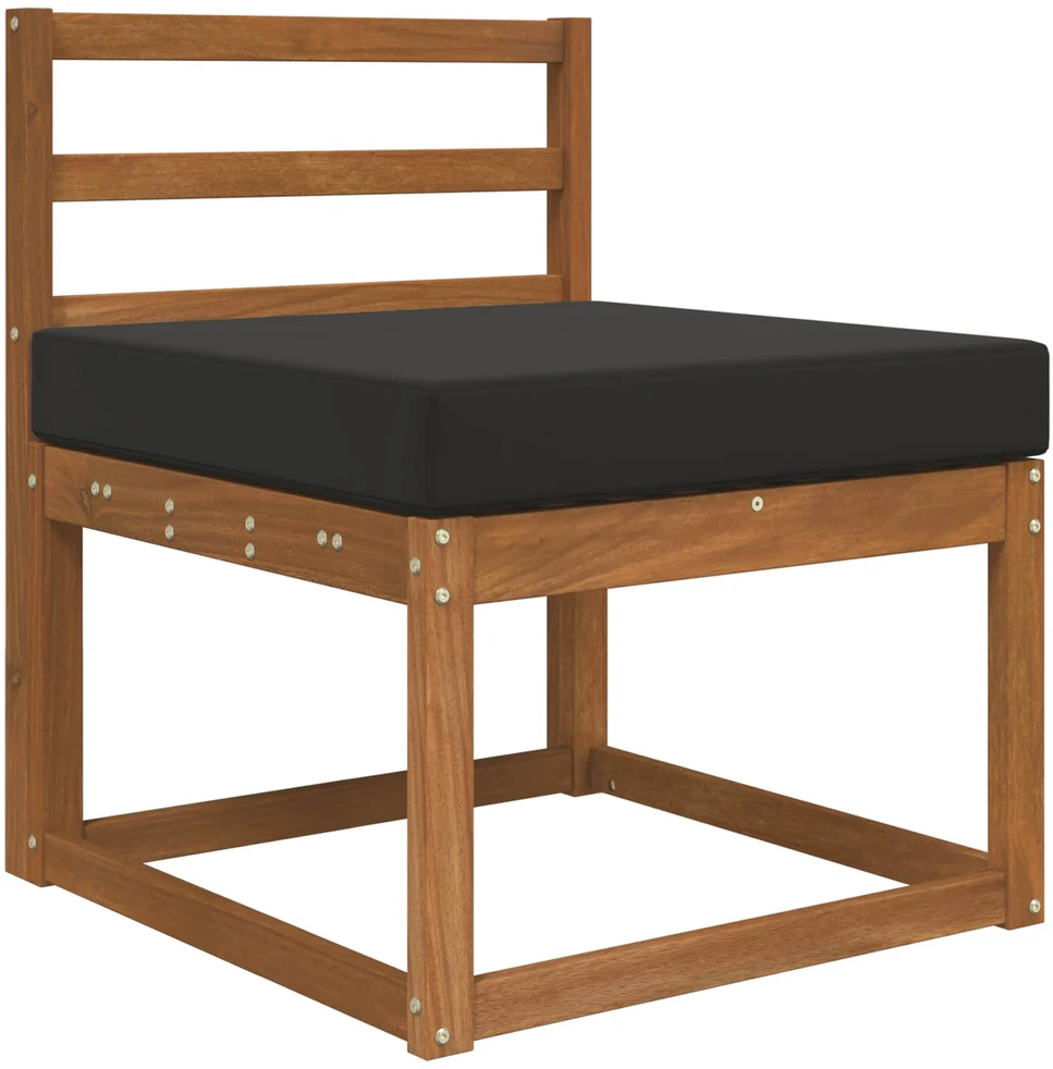 Lauko sofa pagalvėlė Poliesteris Juoda 60 x 60 cm