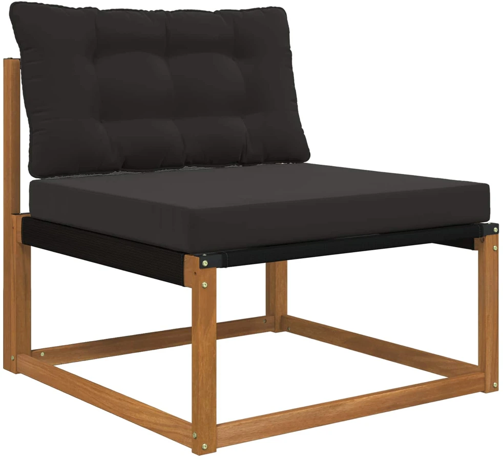 Lauko sofa pagalvėlė Poliesteris Juoda 80 x 68,5 cm