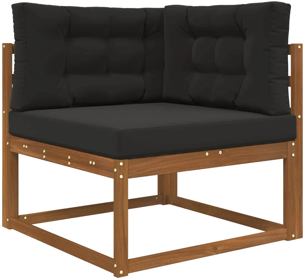 Lauko sofa pagalvėlė Poliesteris Juoda 80 x 80 cm