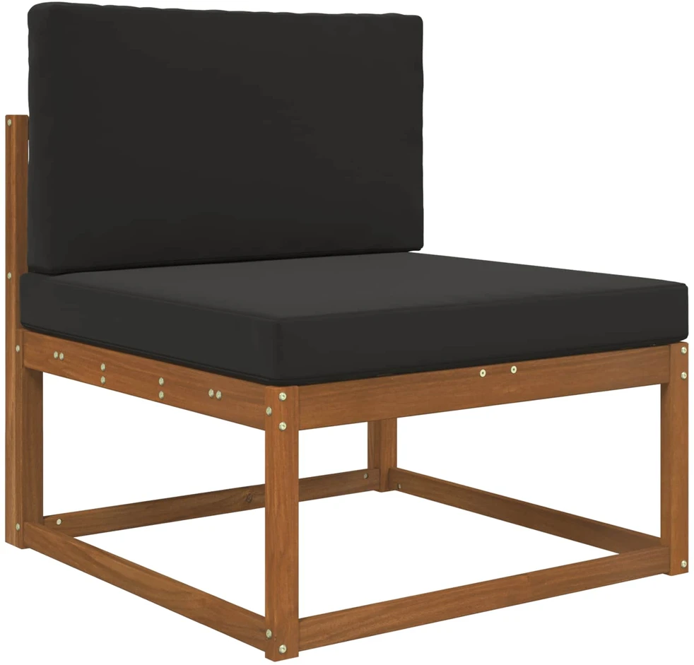 Lauko sofa pagalvėlė Poliesteris Juoda 80 x 80 cm