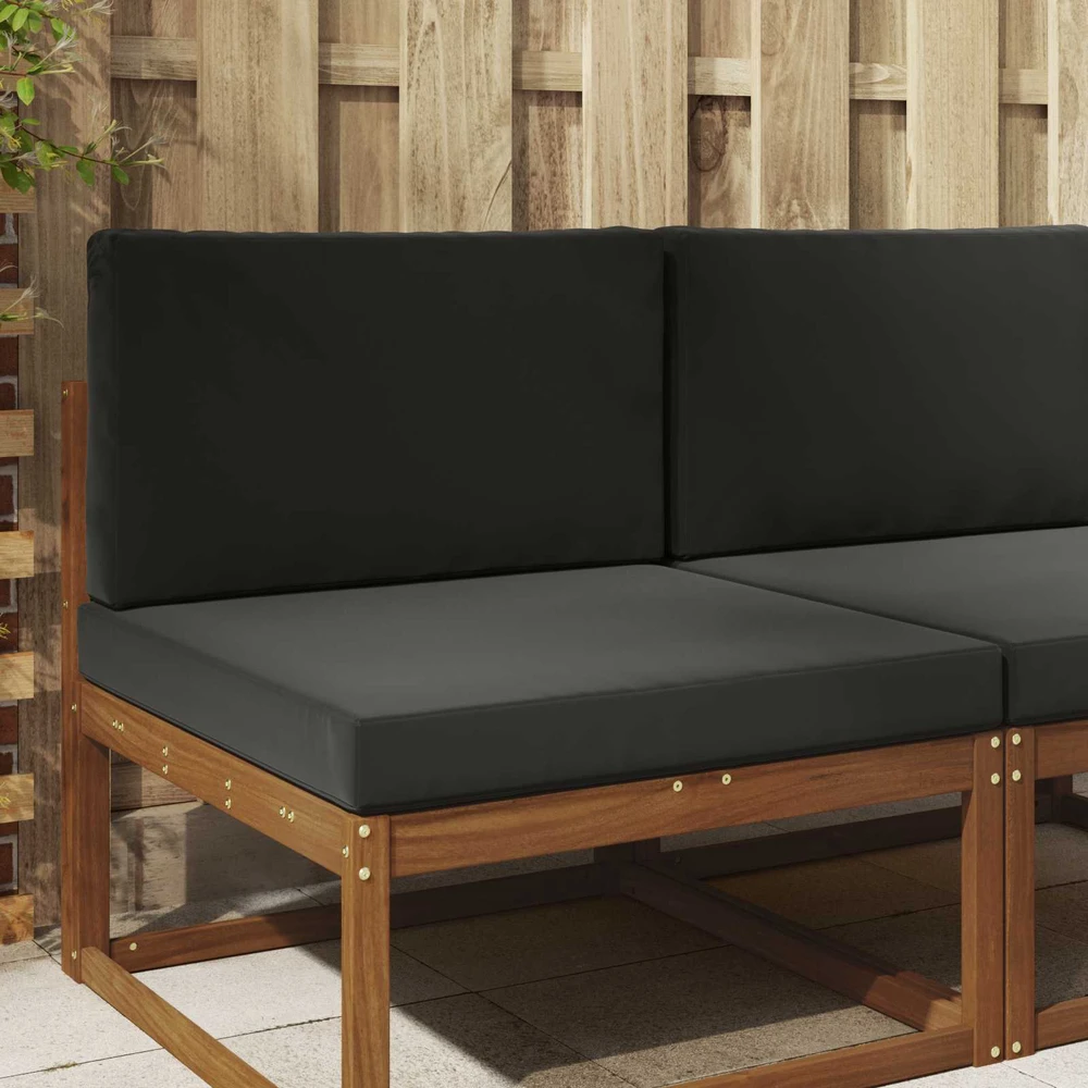 Lauko sofa pagalvėlė Poliesteris Juoda 80 x 80 cm