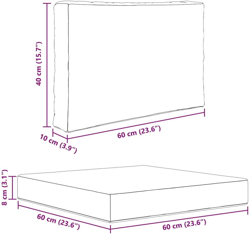 Lauko sofa pagalvėlė Poliesteris Karališka mėlyna 60 x 60 cm