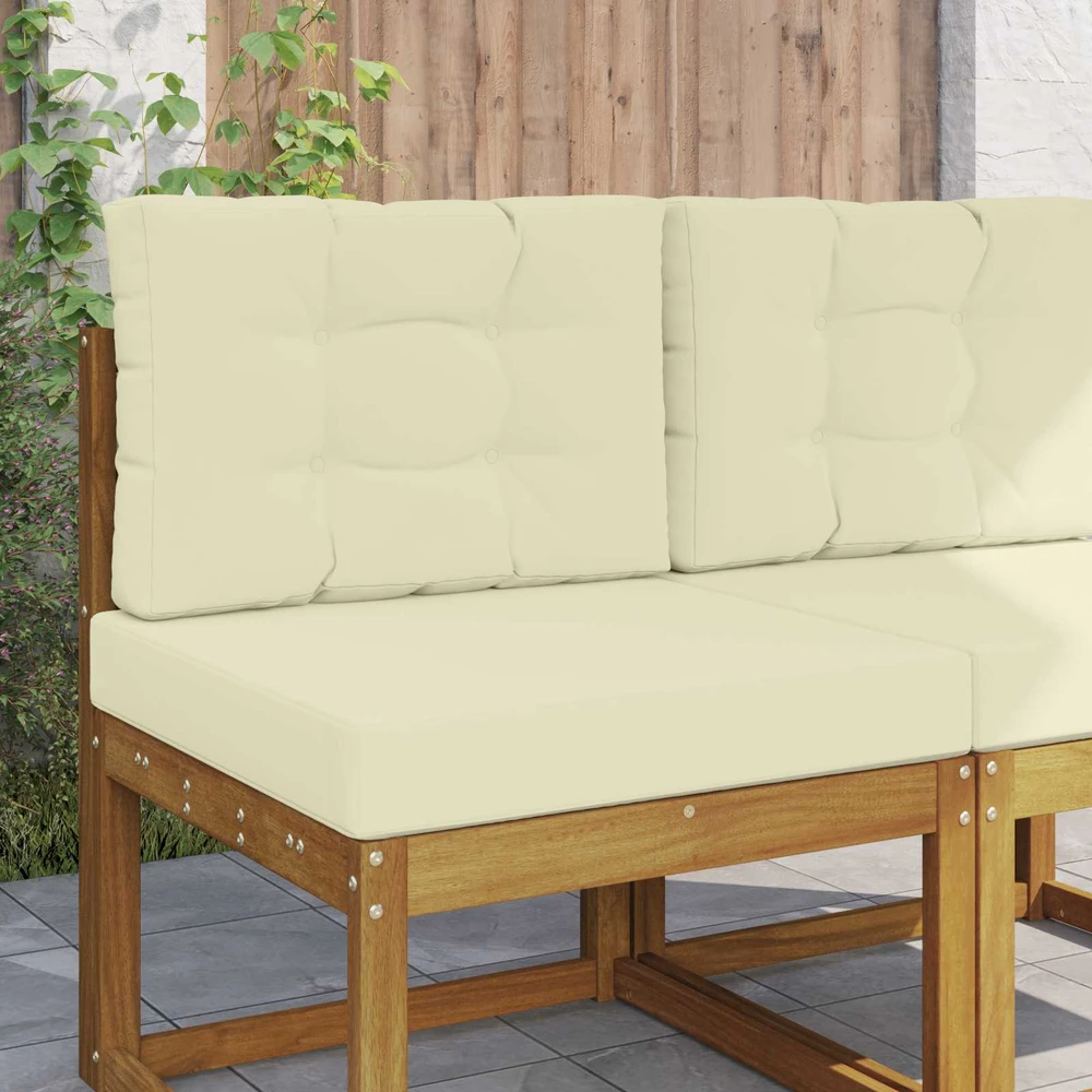 Lauko sofa pagalvėlė Poliesteris Kreminė 60 x 60 cm