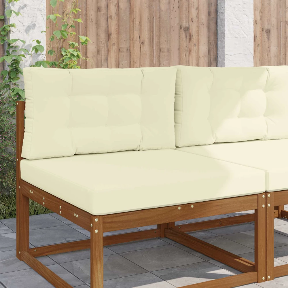 Lauko sofa pagalvėlė Poliesteris Kreminė 80 x 80 cm