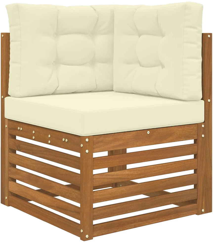 Lauko sofa pagalvėlė Poliesteris Kreminė 60 x 60 cm