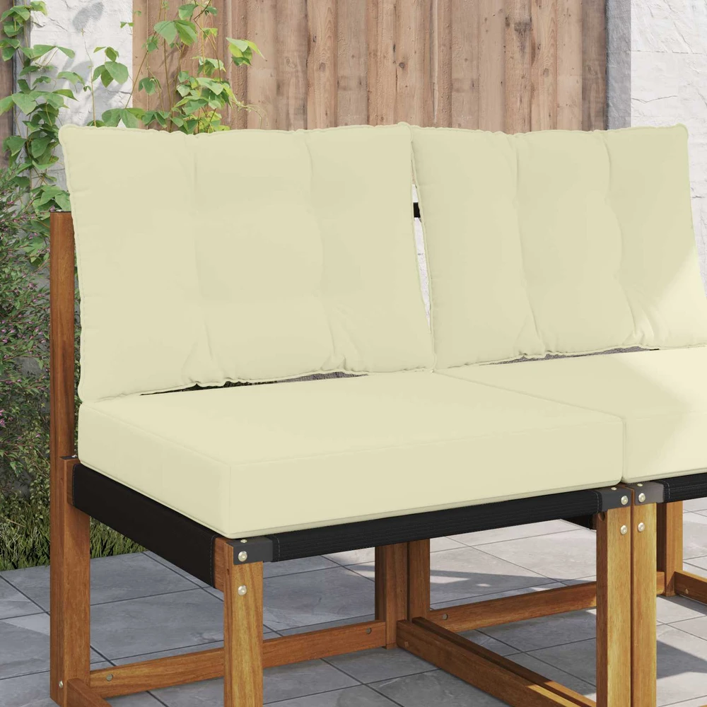 Lauko sofa pagalvėlė Poliesteris Kreminė 60 x 50,5 cm