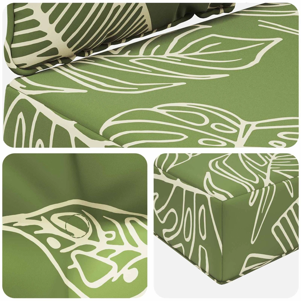 Lauko sofa pagalvėlė Poliesteris Lapų dizainas 50,5 x 50,5 cm