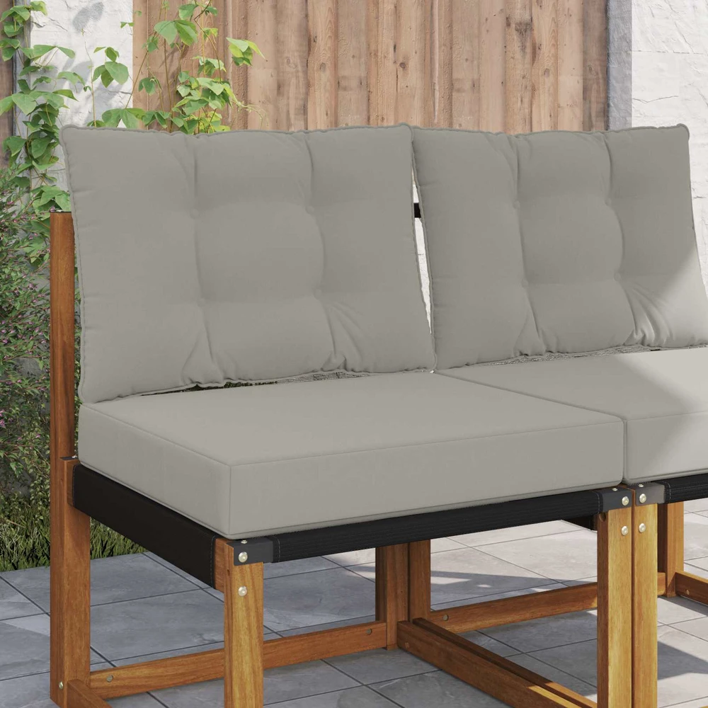 Lauko sofa pagalvėlė Poliesteris Pilka 60 x 50,5 cm