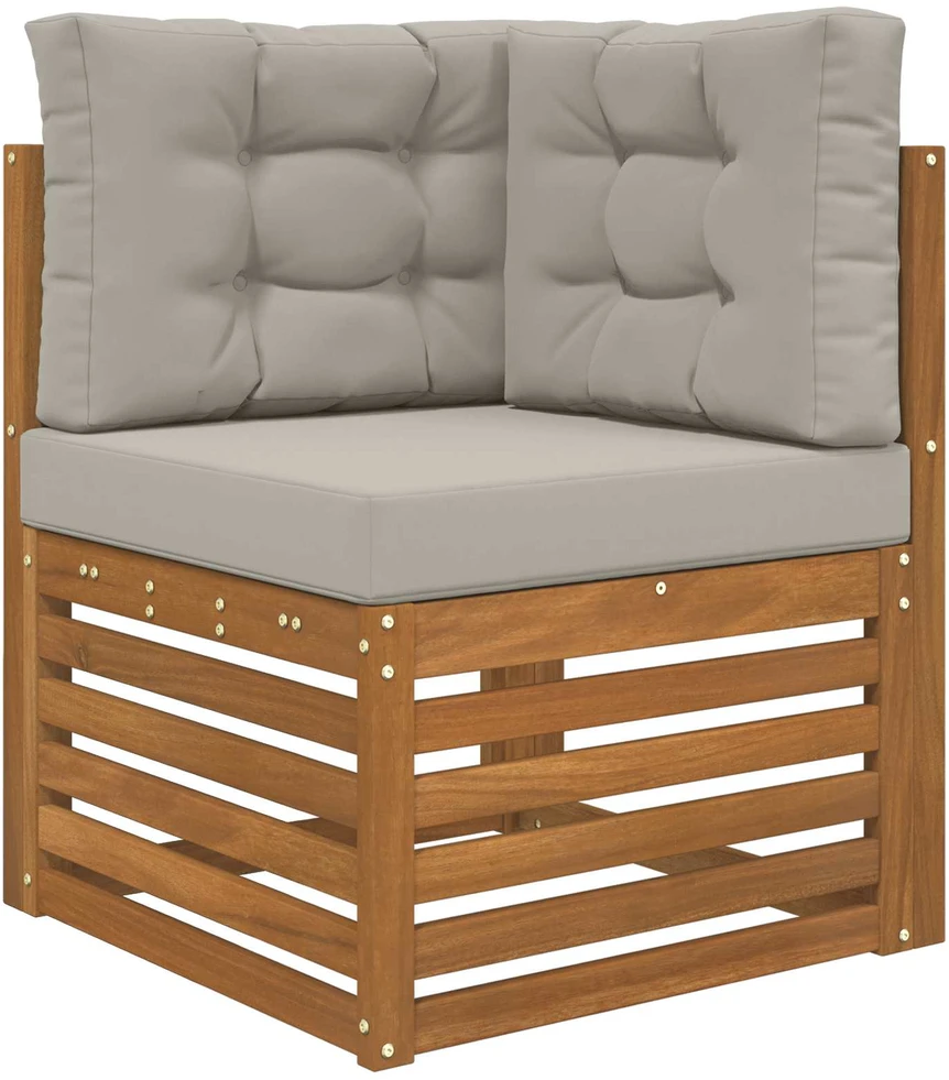 Lauko sofa pagalvėlė Poliesteris Pilka 60 x 60 cm