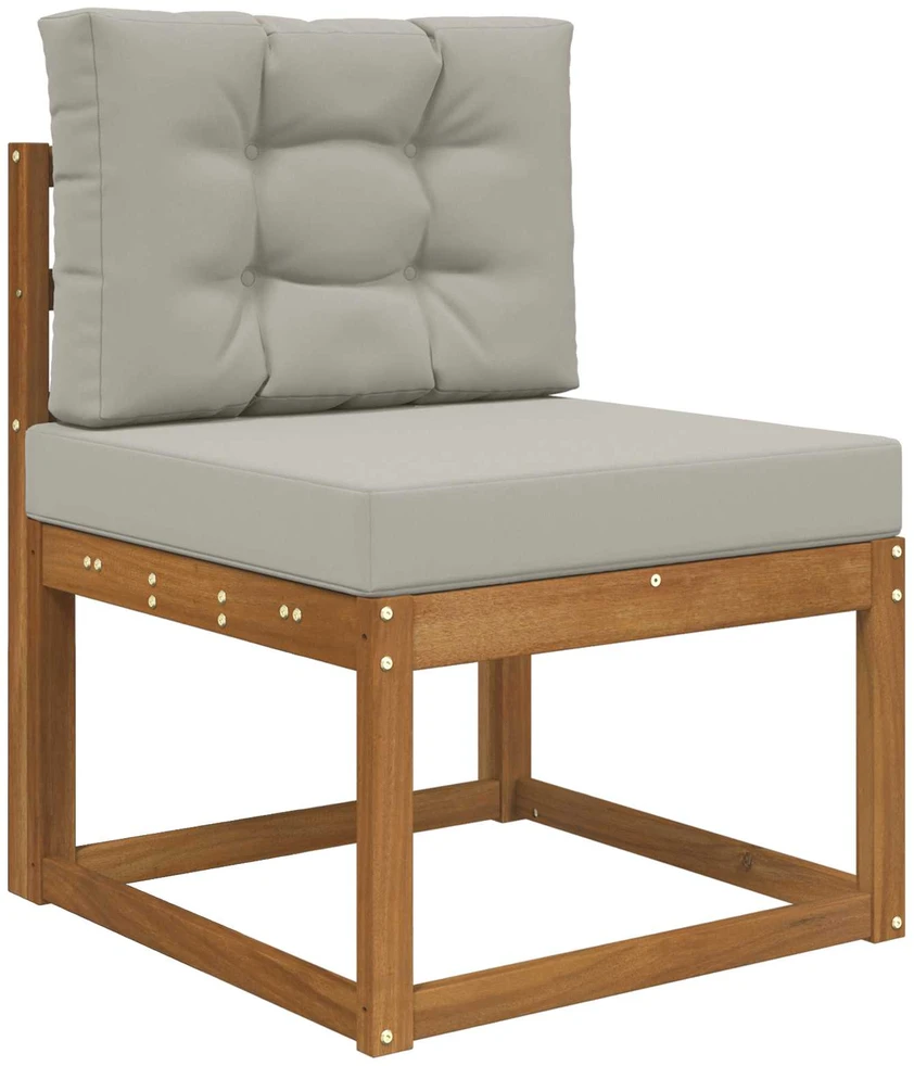 Lauko sofa pagalvėlė Poliesteris Pilka 60 x 60 cm