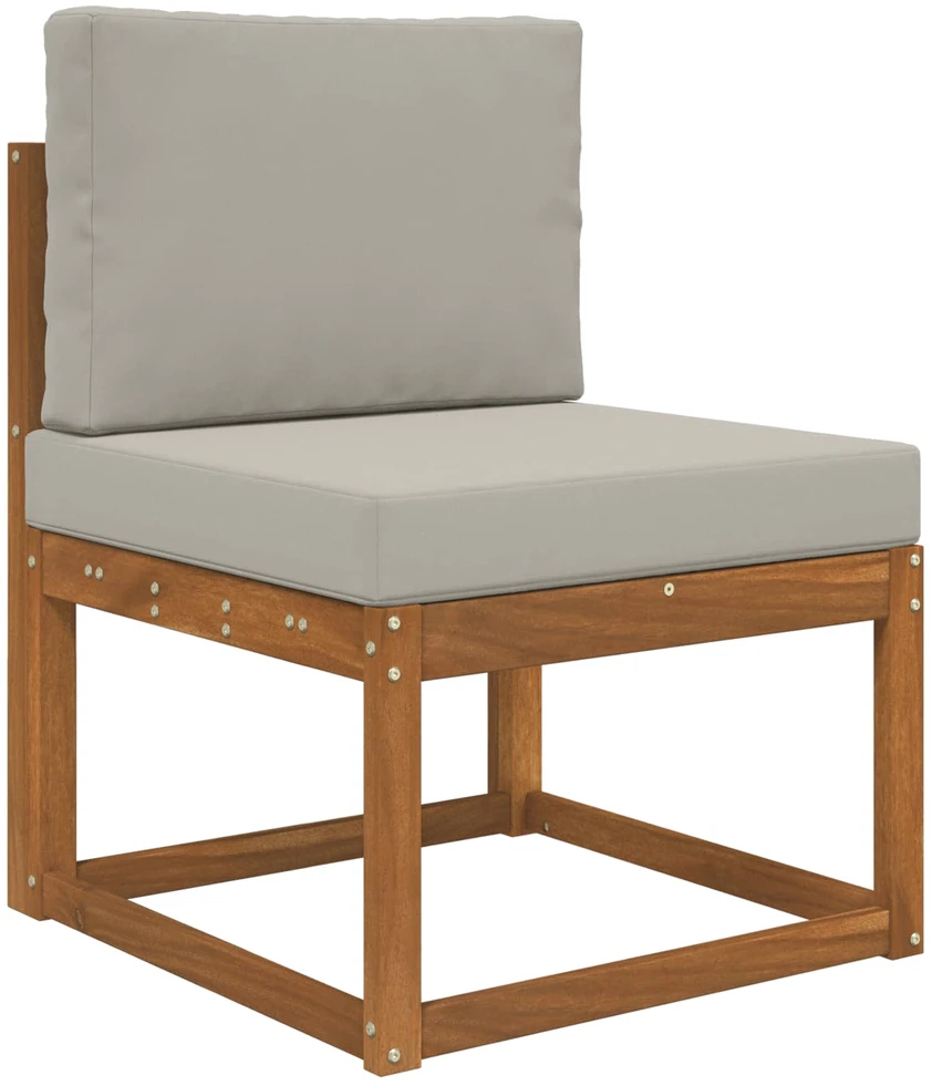 Lauko sofa pagalvėlė Poliesteris Pilka 60 x 60 cm