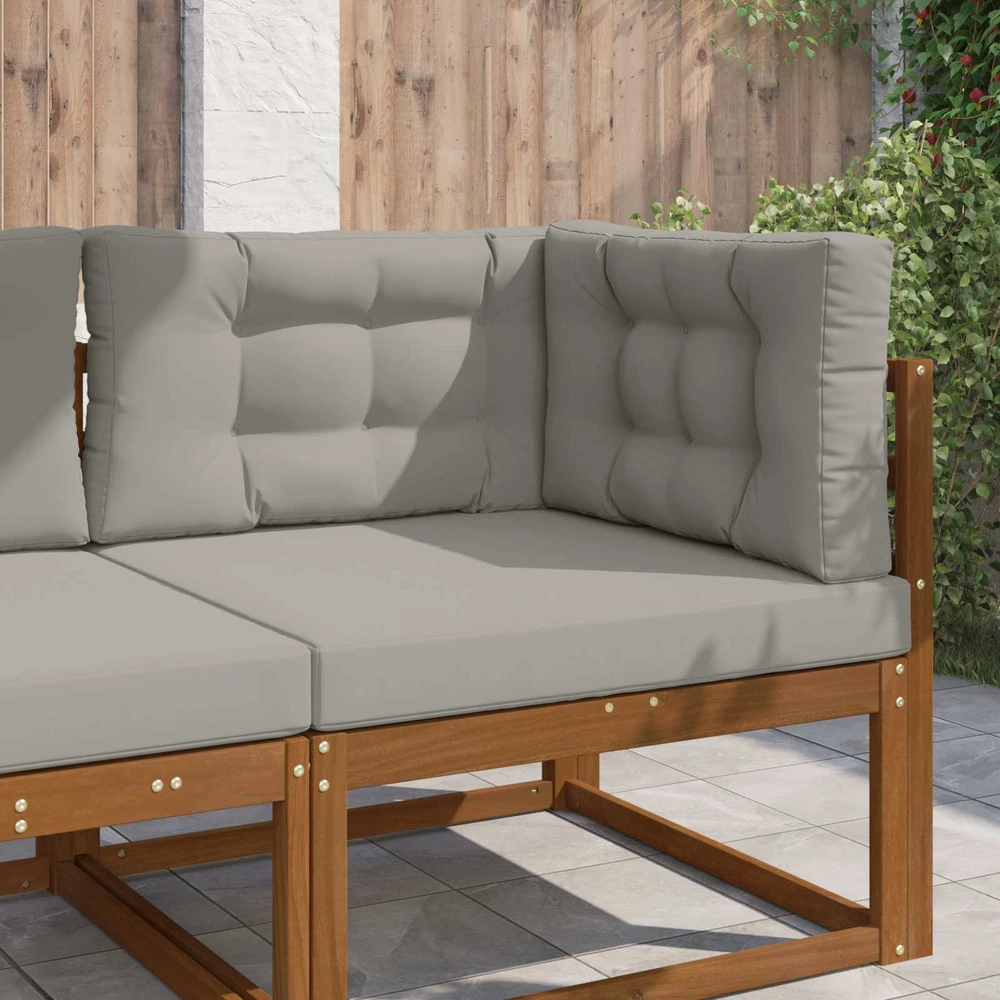 Lauko sofa pagalvėlė Poliesteris Pilka 80 x 80 cm