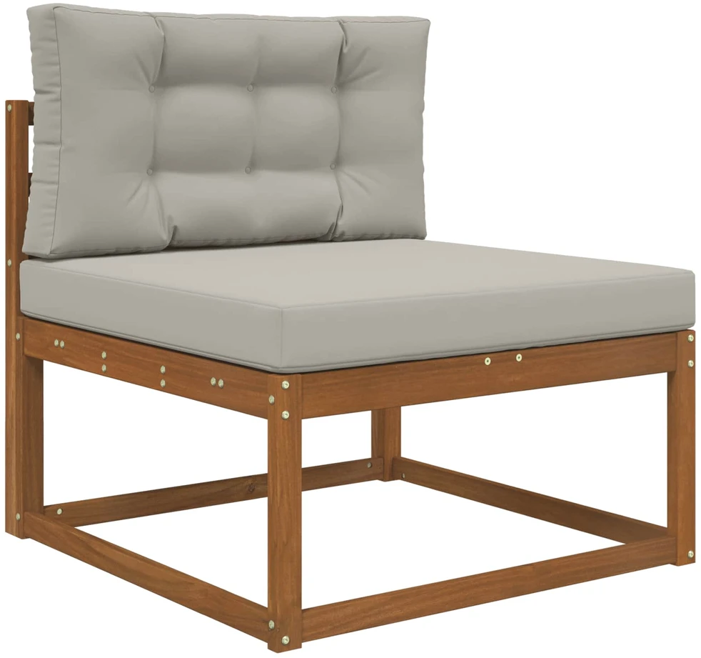 Lauko sofa pagalvėlė Poliesteris Pilka 80 x 80 cm