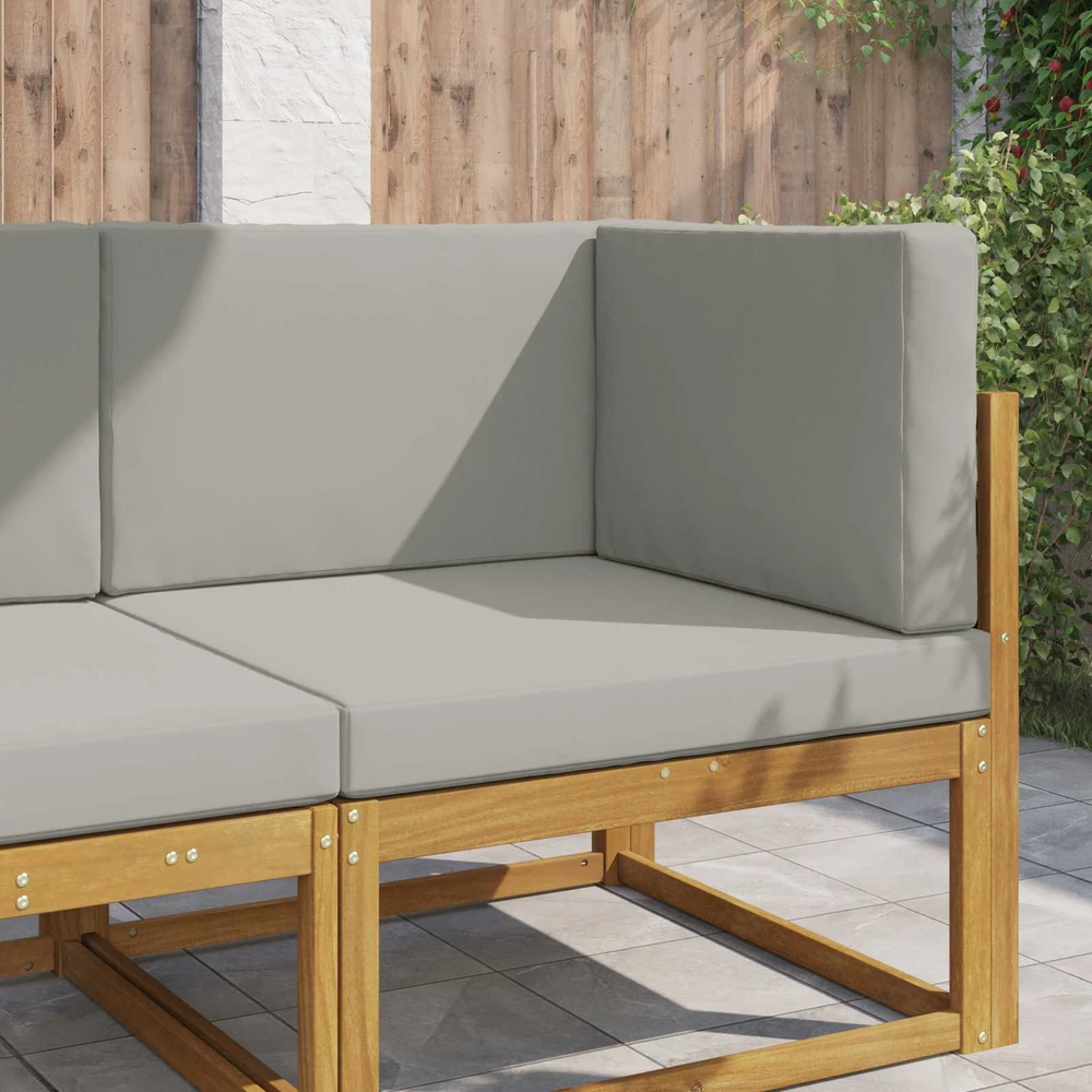 Lauko sofa pagalvėlė Poliesteris Pilka 80 x 80 cm