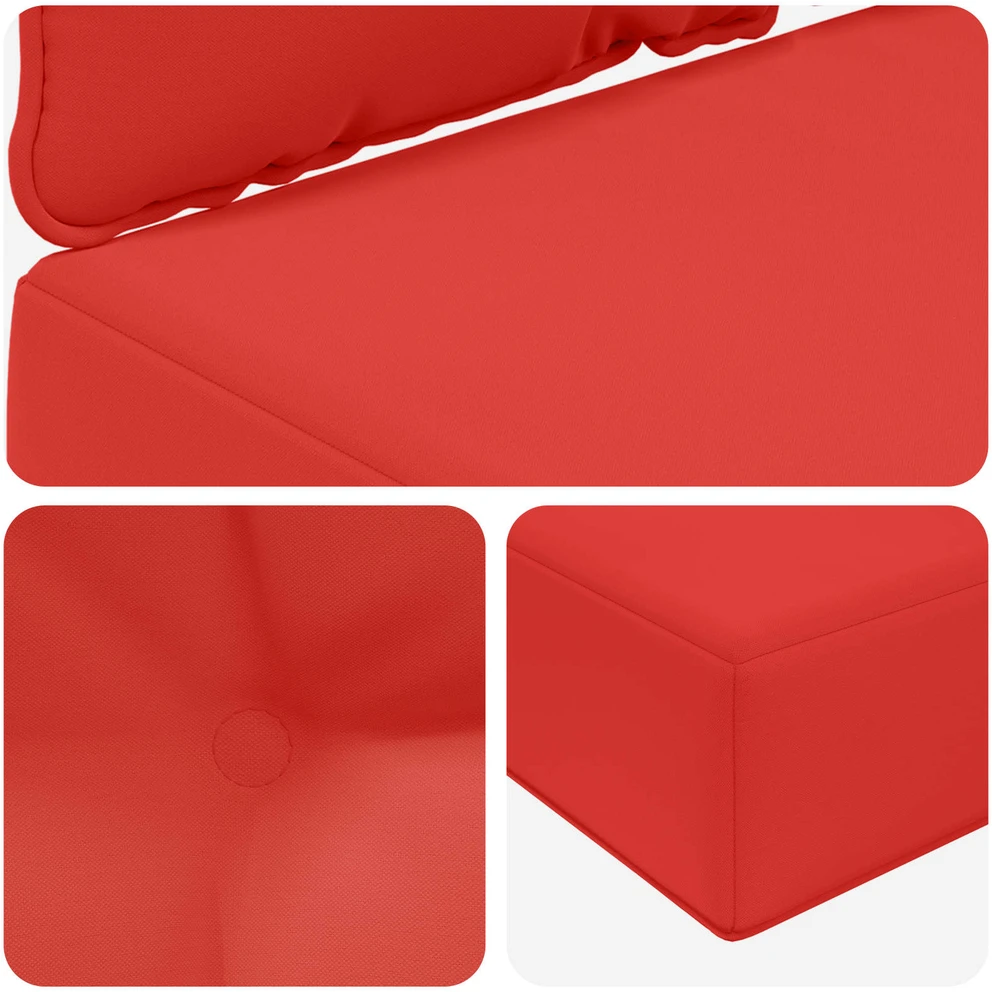 Lauko sofa pagalvėlė Poliesteris Raudona 50,5 x 50,5 cm