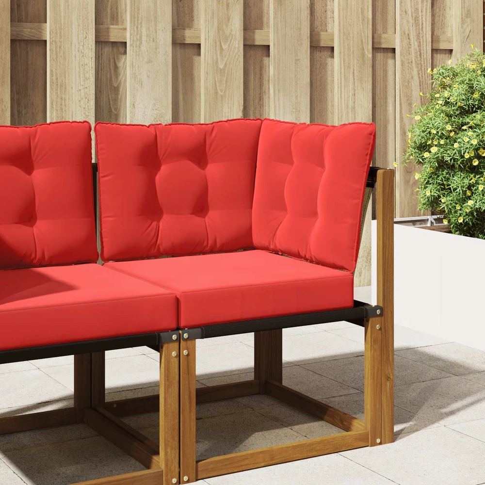 Lauko sofa pagalvėlė Poliesteris Raudona 50,5 x 50,5 cm