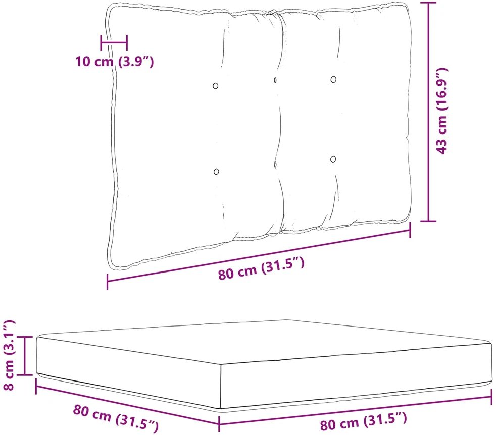 Lauko sofa pagalvėlė Poliesteris Rožinė 68,5 x 68,5 cm