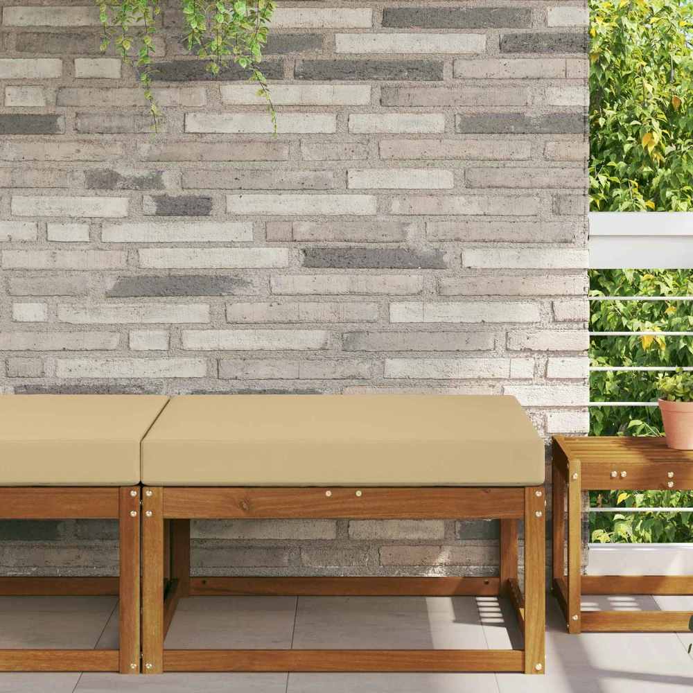 Lauko sofa pagalvėlė Poliesteris Smėlio 80 x 80 cm