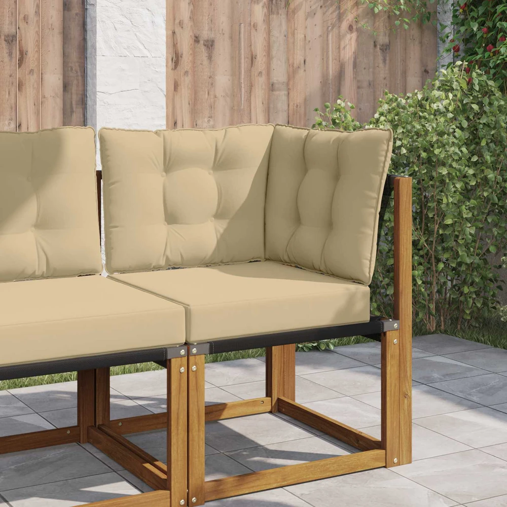 Lauko sofa pagalvėlė Poliesteris Smėlio 50,5 x 50,5 cm