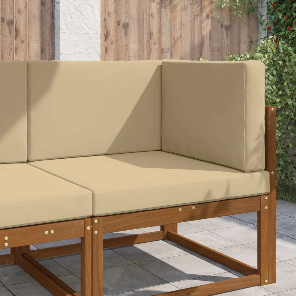 Lauko sofa pagalvėlė Poliesteris Smėlio 80 x 80 cm