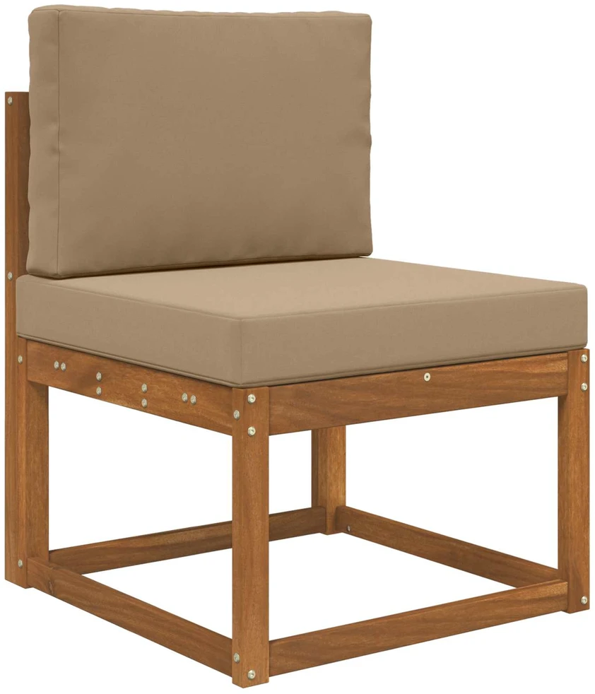 Lauko sofa pagalvėlė Poliesteris Taupe 60 x 60 cm