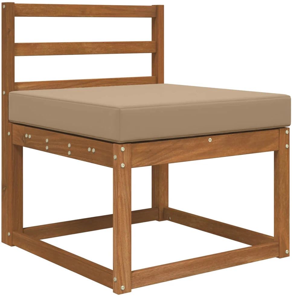 Lauko sofa pagalvėlė Poliesteris Taupe 60 x 60 cm
