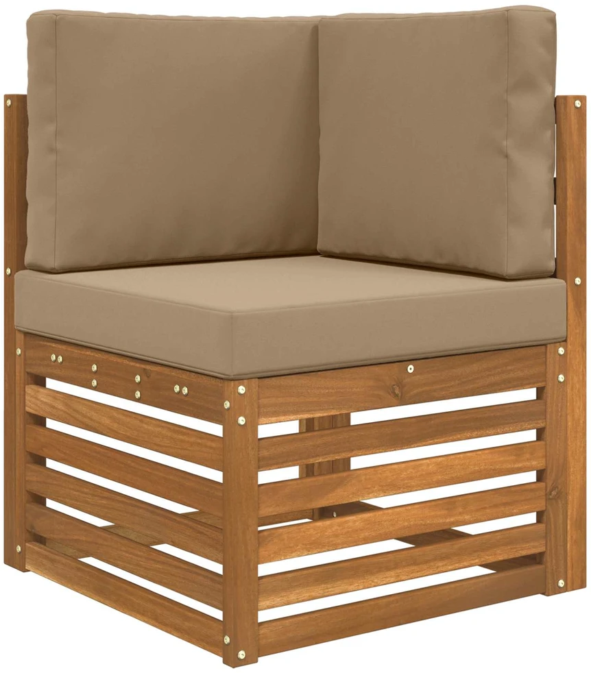 Lauko sofa pagalvėlė Poliesteris Taupe 60 x 60 cm