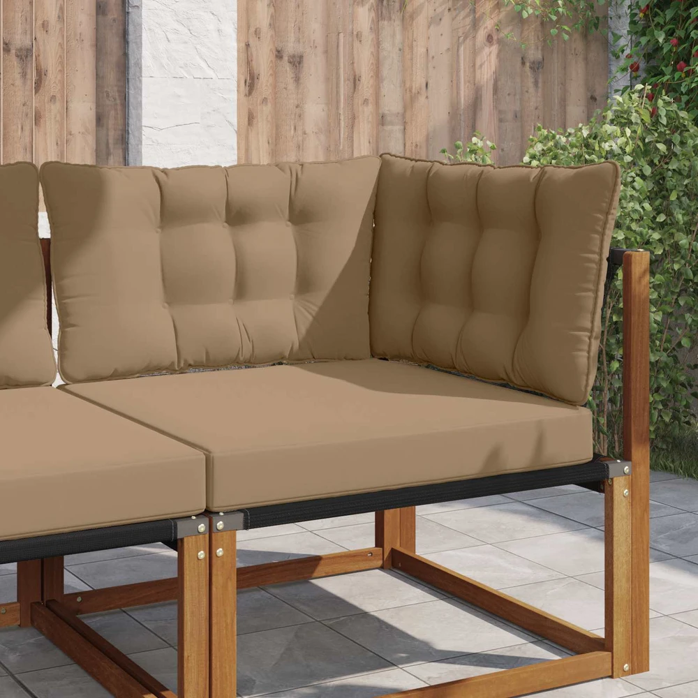 Lauko sofa pagalvėlė Poliesteris Taupe 68,5 x 68,5 cm