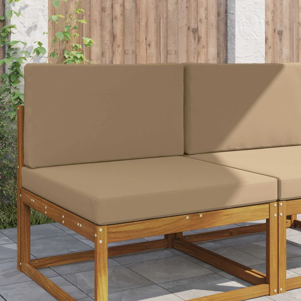 Lauko sofa pagalvėlė Poliesteris Taupe 80 x 80 cm