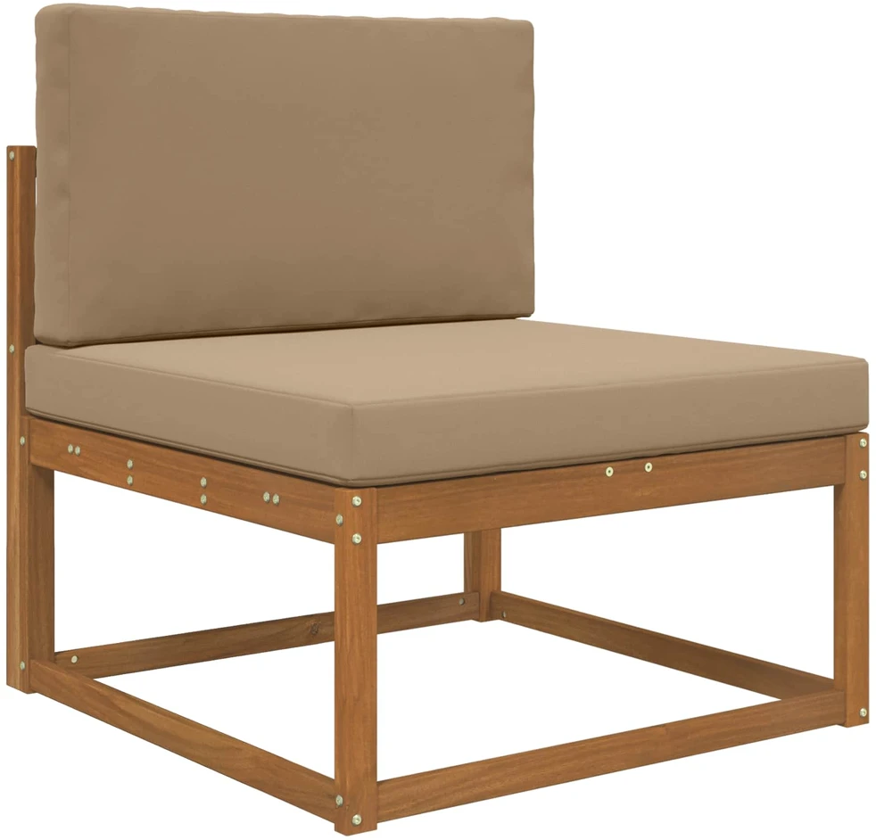 Lauko sofa pagalvėlė Poliesteris Taupe 80 x 80 cm