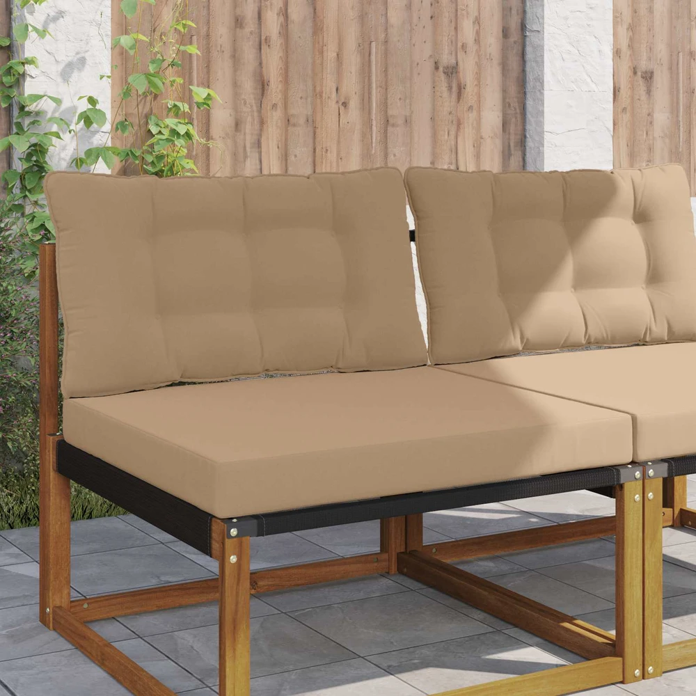Lauko sofa pagalvėlė Poliesteris Taupe 80 x 68,5 cm