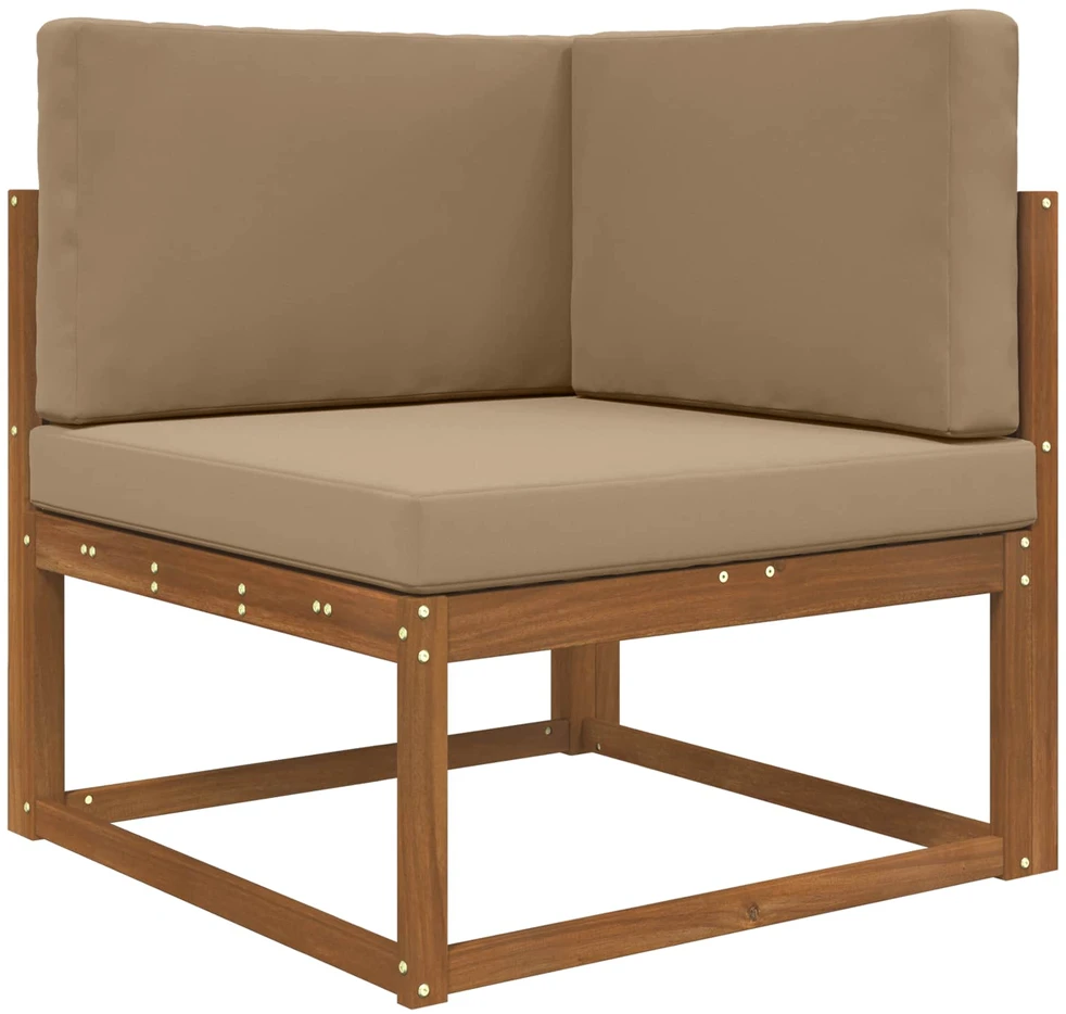 Lauko sofa pagalvėlė Poliesteris Taupe 80 x 80 cm