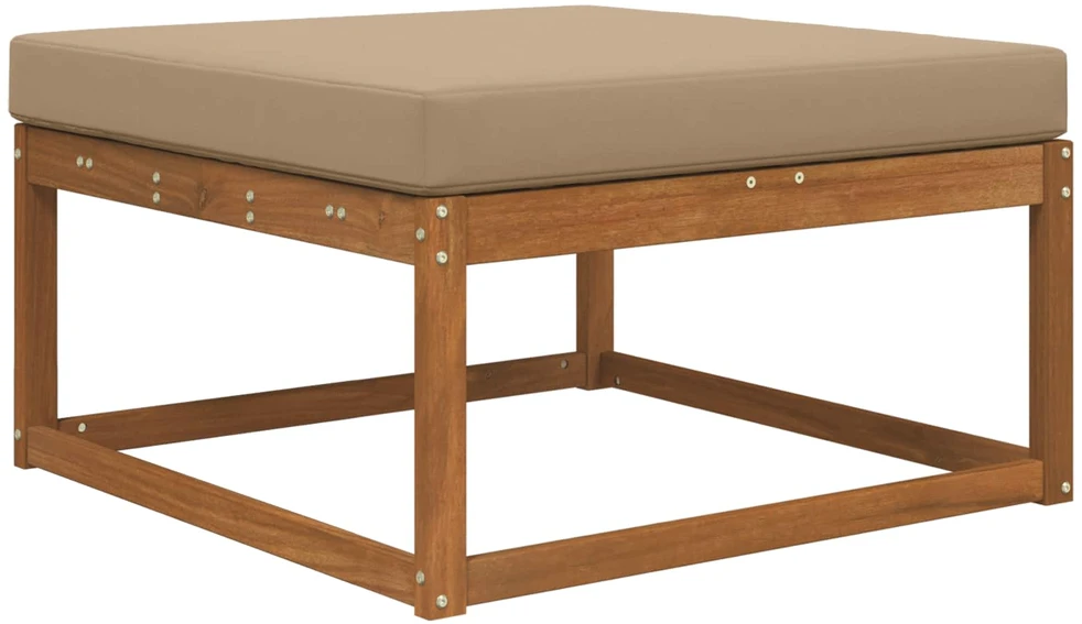 Lauko sofa pagalvėlė Poliesteris Taupe 80 x 80 cm
