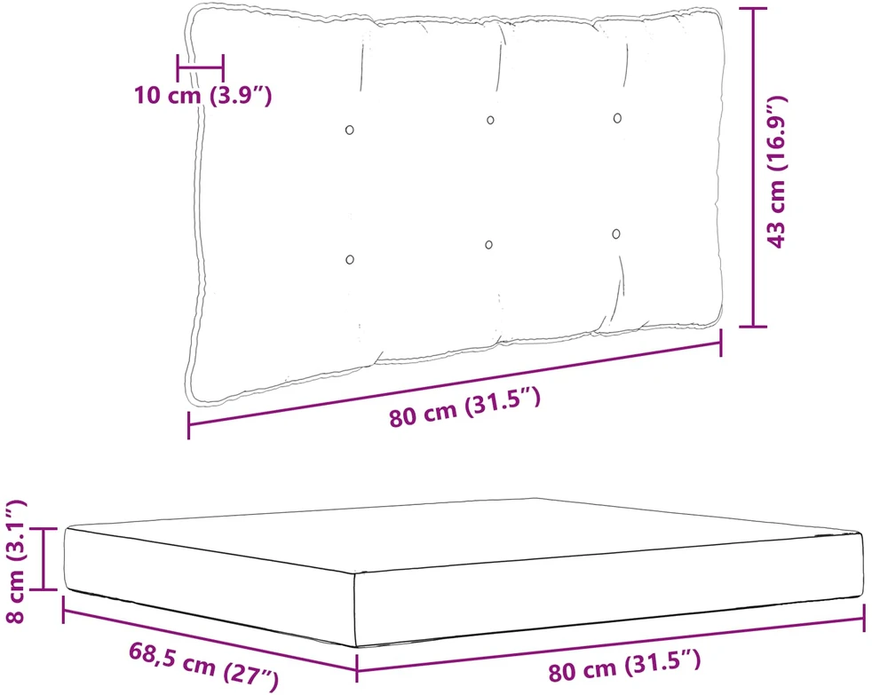 Lauko sofa pagalvėlė Poliesteris Turkio 80 x 68,5 cm