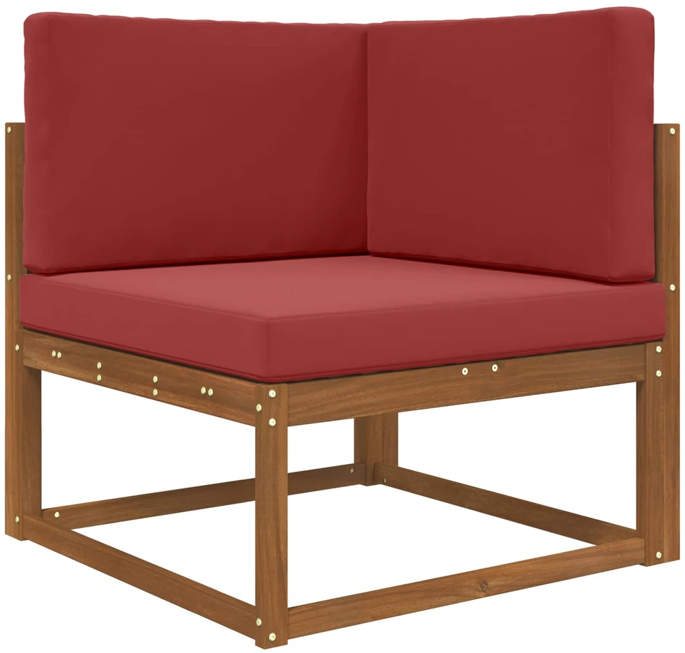 Lauko sofa pagalvėlė Poliesteris Vyno raudonumo 80 x 80 cm