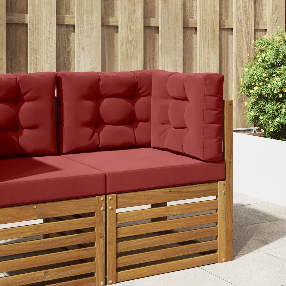 Lauko sofa pagalvėlė Poliesteris Vyno raudonumo 60 x 60 cm