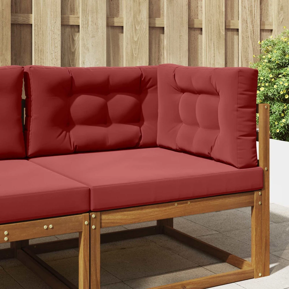 Lauko sofa pagalvėlė Poliesteris Vyno raudonumo 80 x 80 cm