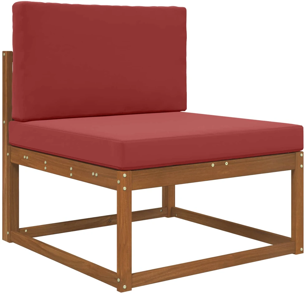 Lauko sofa pagalvėlė Poliesteris Vyno raudonumo 80 x 80 cm