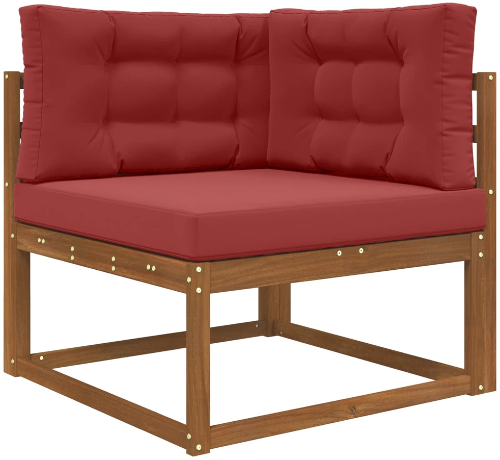 Lauko sofa pagalvėlė Poliesteris Vyno raudonumo 80 x 80 cm
