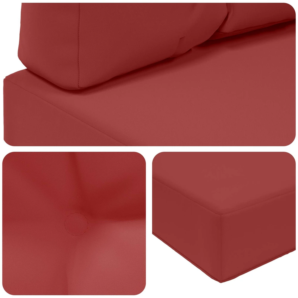 Lauko sofa pagalvėlė Poliesteris Vyno raudonumo 60 x 60 cm