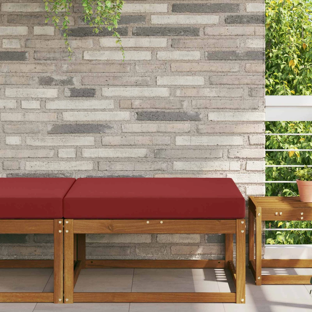 Lauko sofa pagalvėlė Poliesteris Vyno raudonumo 80 x 80 cm