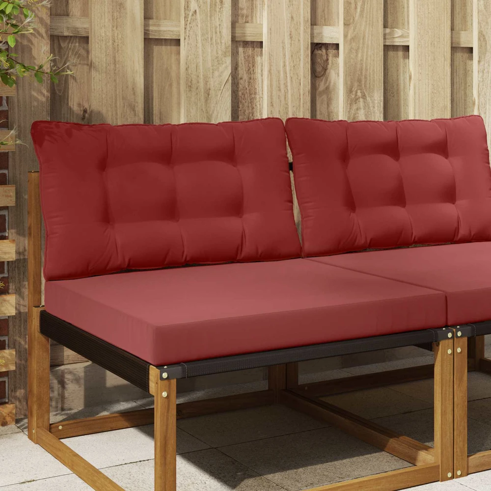 Lauko sofa pagalvėlė Poliesteris Vyno raudonumo 80 x 68,5 cm