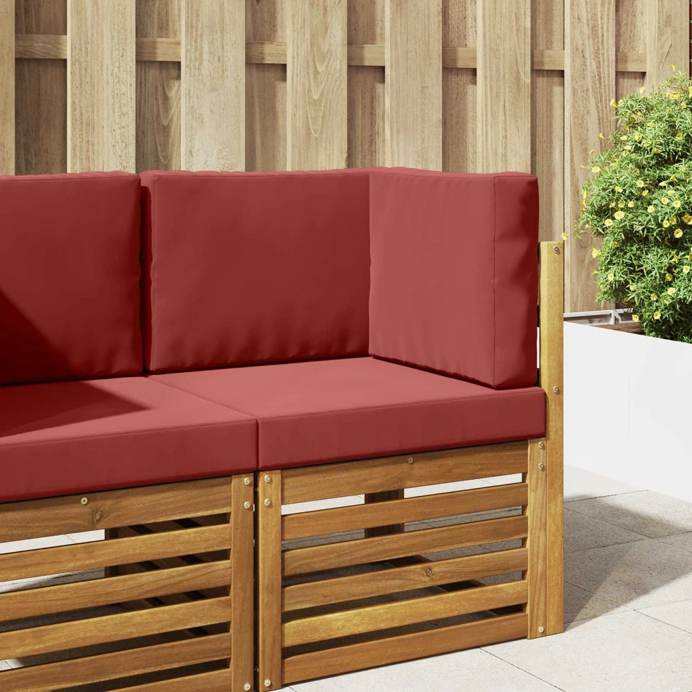 Lauko sofa pagalvėlė Poliesteris Vyno raudonumo 60 x 60 cm