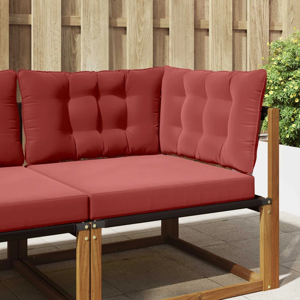 Lauko sofa pagalvėlė Poliesteris Vyno raudonumo 68,5 x 68,5 cm