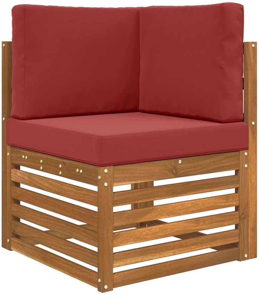 Lauko sofa pagalvėlė Poliesteris Vyno raudonumo 60 x 60 cm