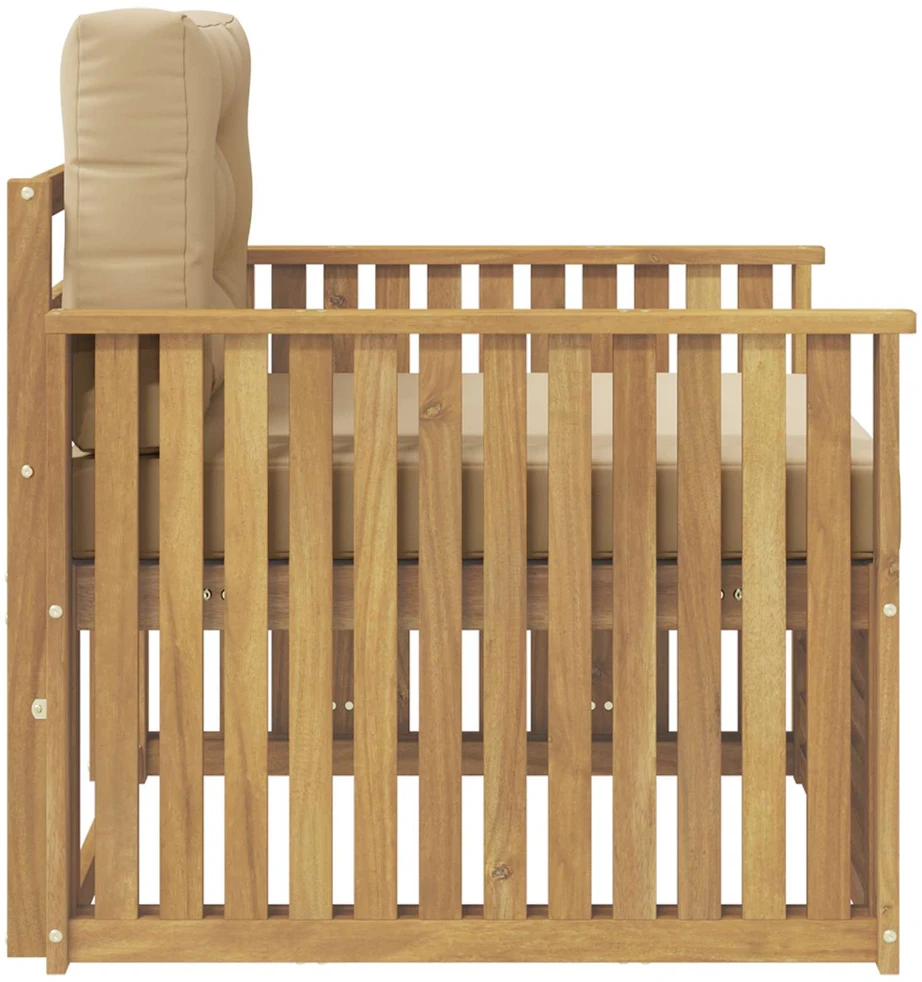 Lauko sofa Poliesteris Balta
