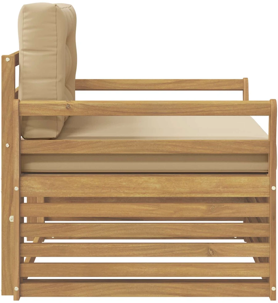 Lauko sofa Poliesteris Balta