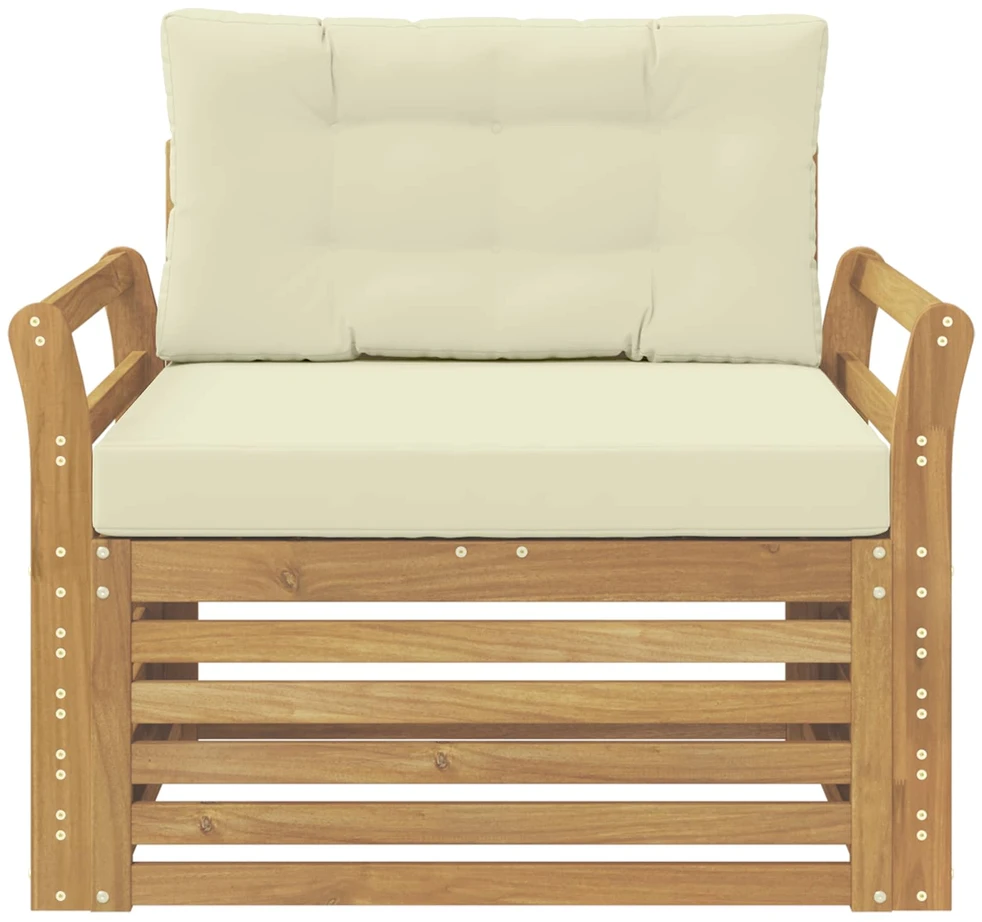 Lauko sofa Poliesteris Balta