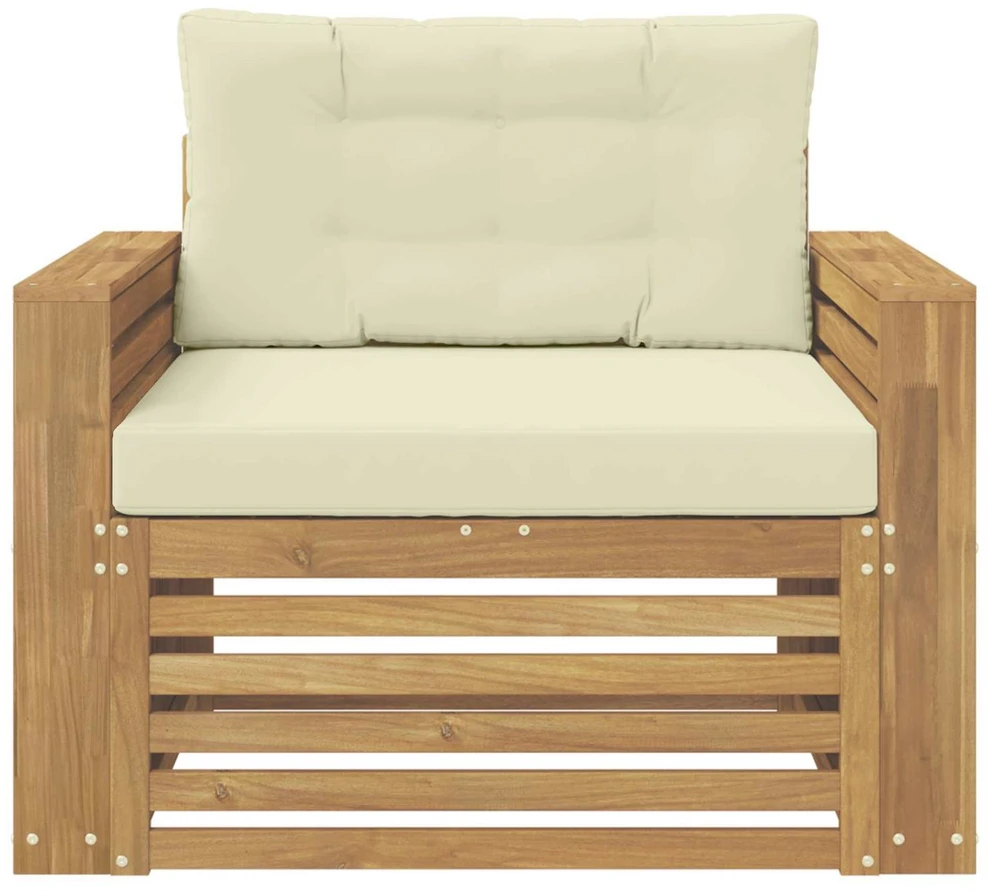 Lauko sofa Poliesteris Ruda ir kreminė