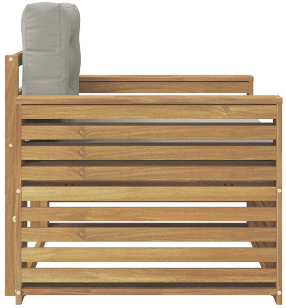 Lauko sofa Poliesteris Ruda ir šviesiai pilka